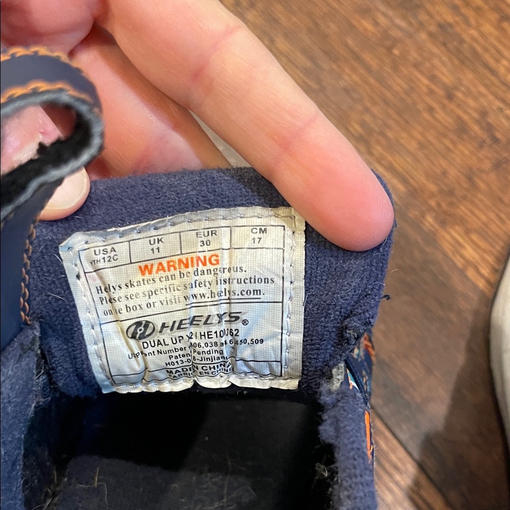 Heelys Kids Sneakers in Blue and Orange toddler 12 - Picture 6 of 7